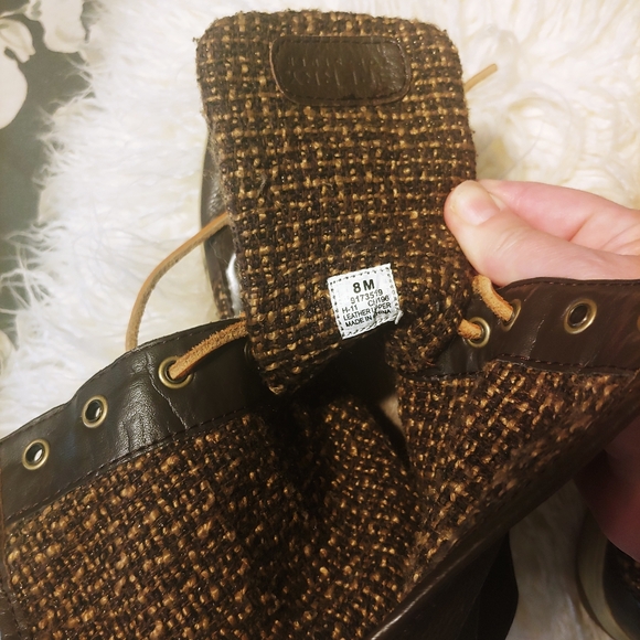 Sperry brown leather lace up tall boot sz 8 - Picture 13 of 16